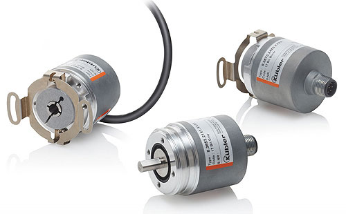 F36 absolute encoders feature a compact size of only 36 mm with a hollow 