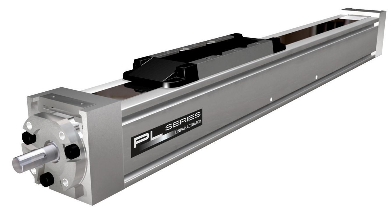 Ballscrews are often used in linear actuator assemblies, such as this PL Series ballscrew-driven linear actuator from PBC Linear.