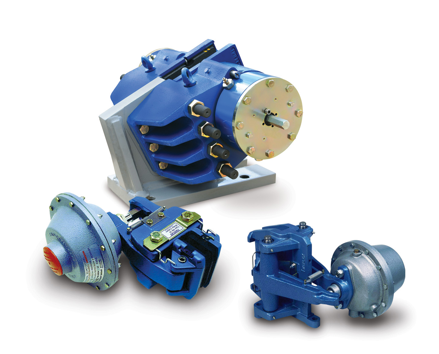 These Twiflex caliper brakes from Twiflex USA (via Altra Industrial Motion) are suitable for mining, metals, and marine applications.