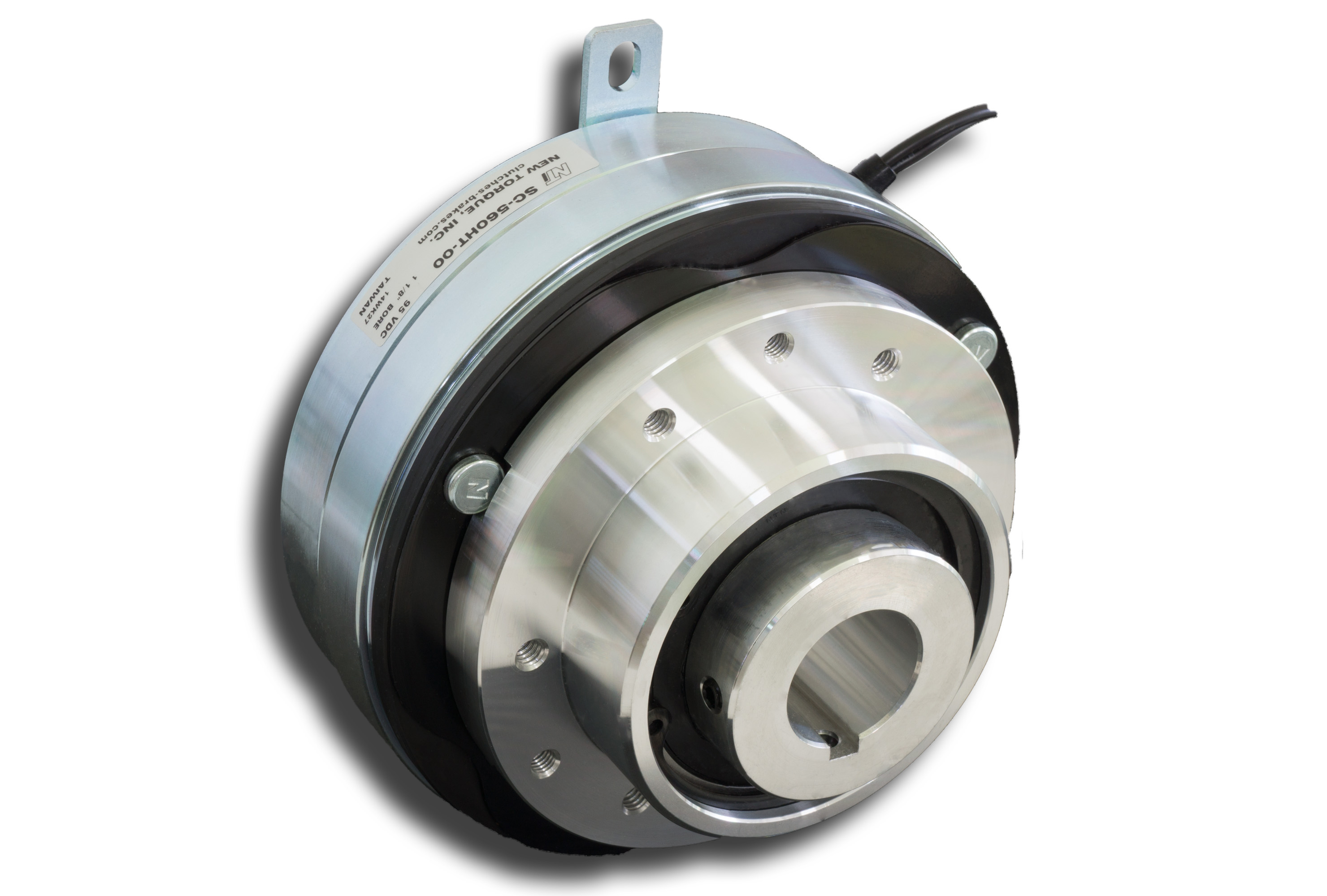 These shaft-mounted electric clutches from New Torque have a static torque rating from 15 to 202 Nm, voltage of 24 to95 Vdc, and power of 16 to 50 W.