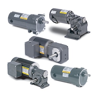 These gearmotors from Baldor illustrate the variety of options available to designer, such as inline designs to right-angle gearmotors with different types of integrated gearing.  