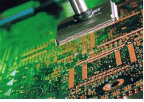 Shown here is a surface-mount-technology (SMT) application — a semiconductor assembly task. Elmo makes miniature advanced servo drives to run this last (rotational) axis, which helps improve overall machine dynamics for faster throughput.