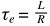 Electrical Time Constant