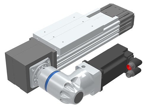 GAM Enterprises EPR-H with hollow output shaft to mount directly to linear actuator