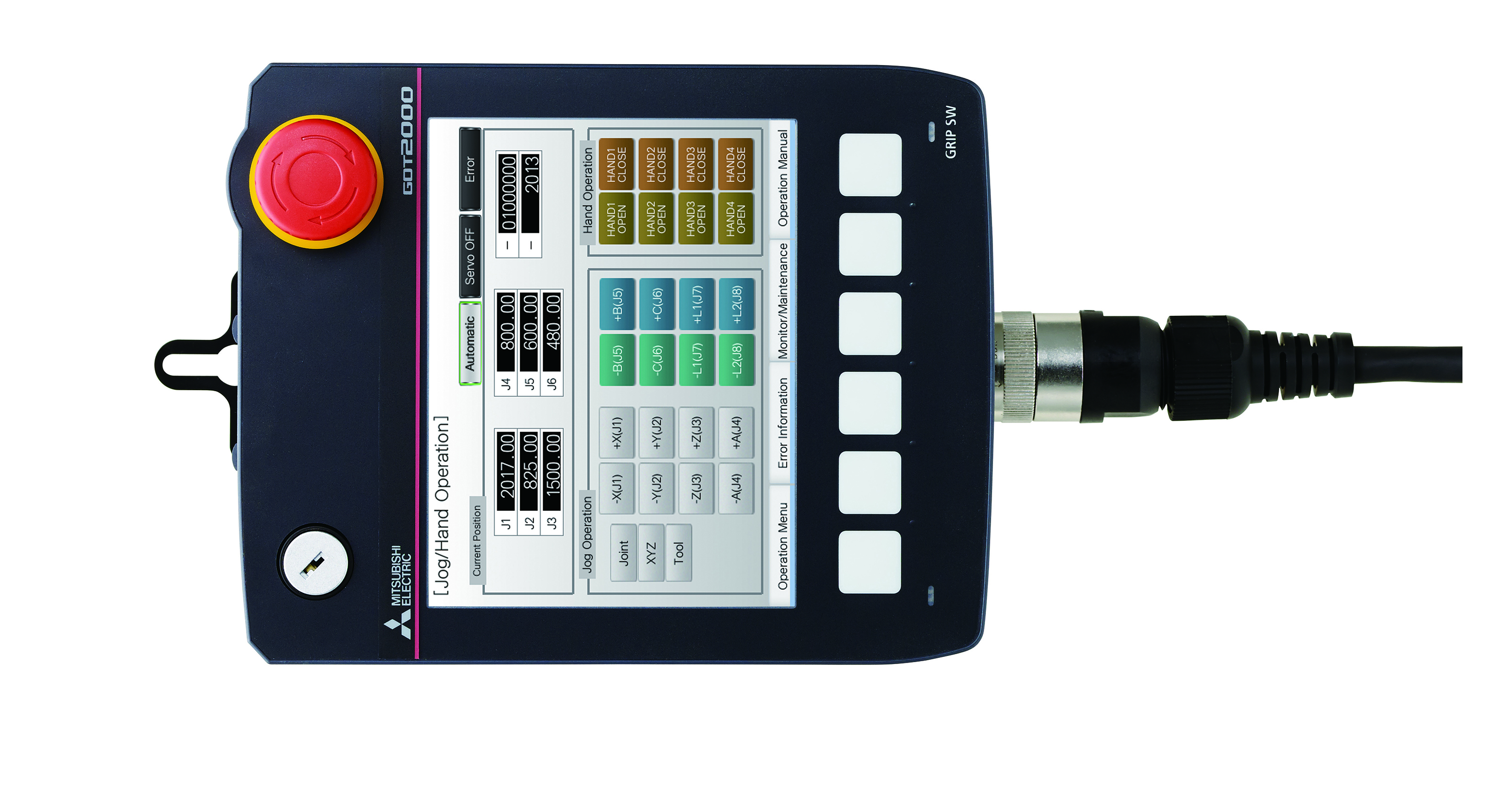New handheld GOT 2000 HMIs from Mitsubishi Electric
