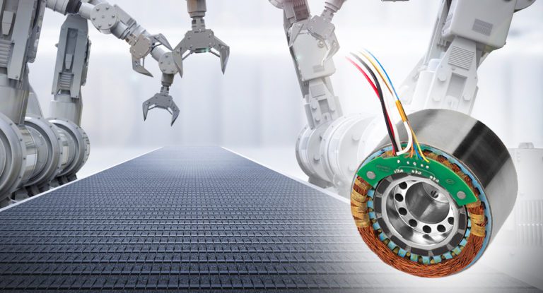 Embedded motion and frameless motors in collaborative robots