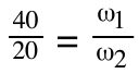 gear ratio