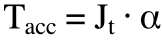 acceleration torque equation