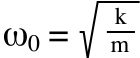 natural frequency equation