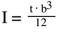 planar moment of inertia equation